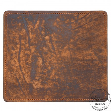 Кожаный коврик для мыши малый (старение рыжий)